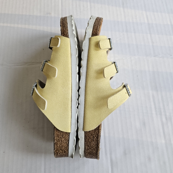 Birkenstock Florida 230 Sandal size EU 36 yellow triple strap - Picture 6 of 15